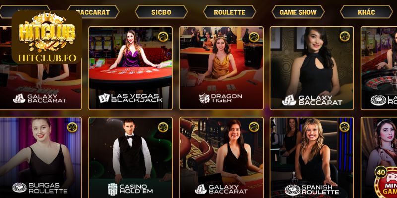 Tổng hợp các trò chơi tại HITCLUB được ưa chuộng