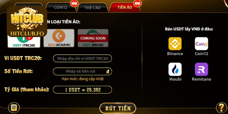 Các bước rút tiền HITCLUB đơn giản nhất cho người dùng